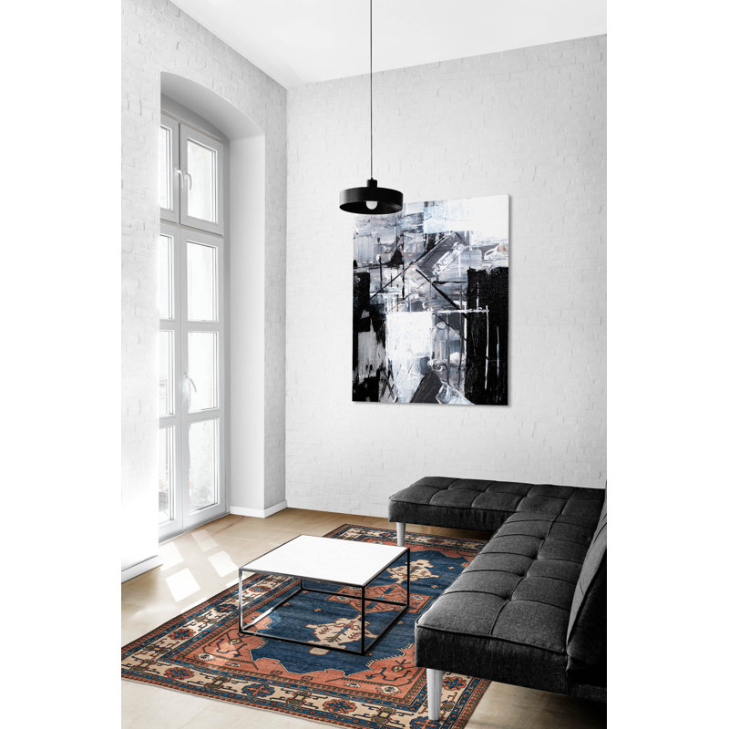 Tapis bleu Melis 7 pi 4 po x 10 pi 4 po