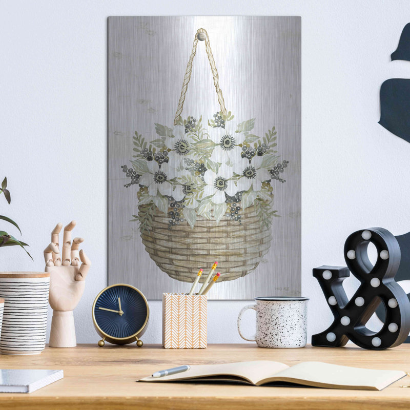 «Basket Of Poppies» par Cindy Jacobs, H 16 po x l 12 po 