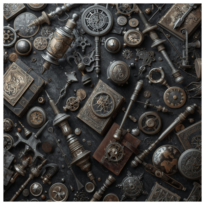 Steampunk Gears Clocks Comforter, Twin