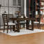 Ensemble de table de salle à manger extensible 5 pièces avec 4 chaises rembourrées-129047629-129047630-129047632