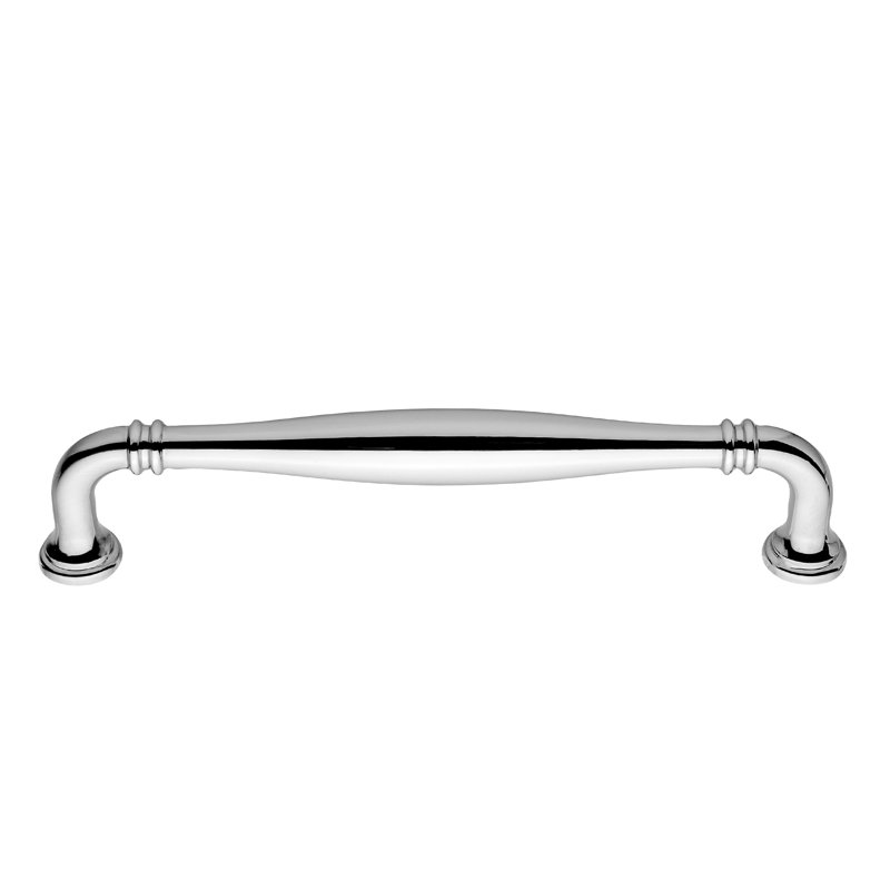 Paris 6" Center to Center Polished Nickel Bar Drawer Pull, Polished Nickel, 6"