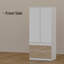Armoire à miroir blanche avec 2 tiroirs
