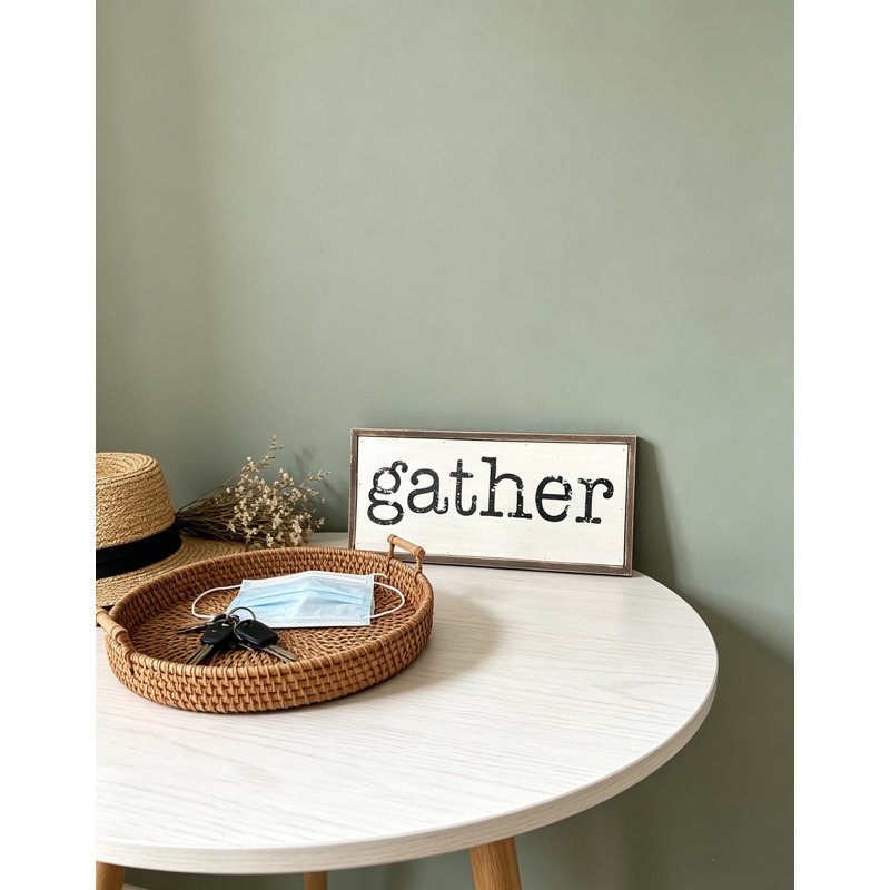 Plaque en bois Gather