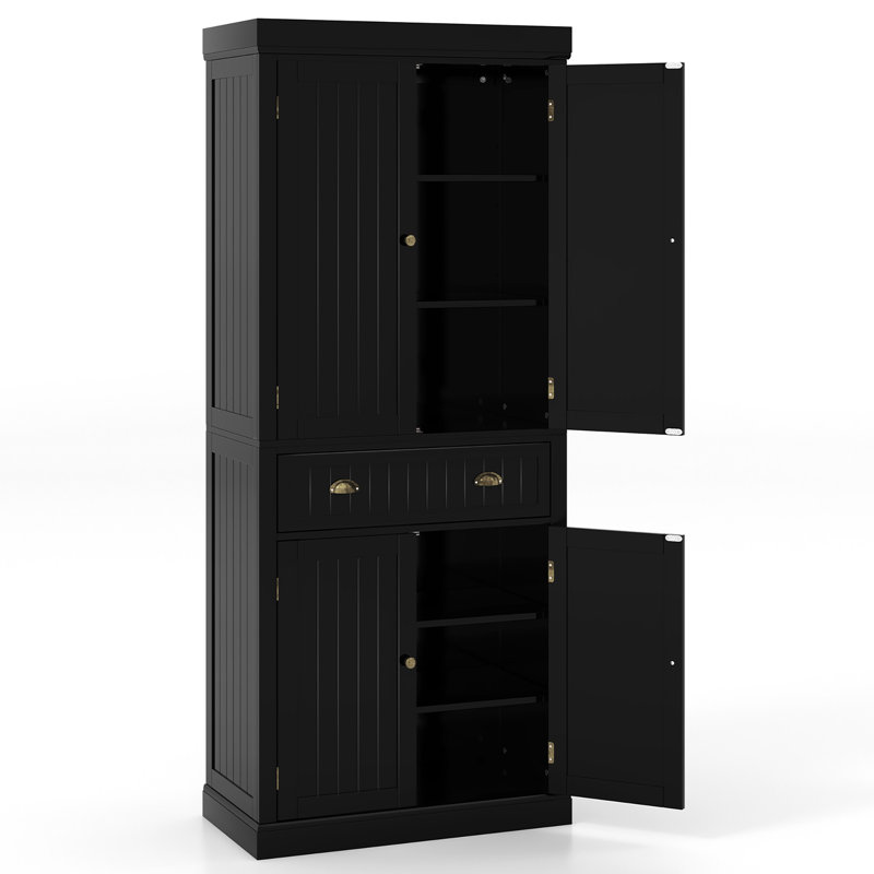 Arkeia 72'' Kitchen Pantry, Black