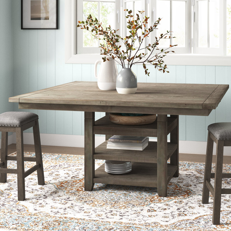 Kenia Extendable Pine Solid Wood Dining Table