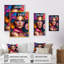 «Floral Sensual Woman Portrait IV», impression sur toile-681306699-681306698