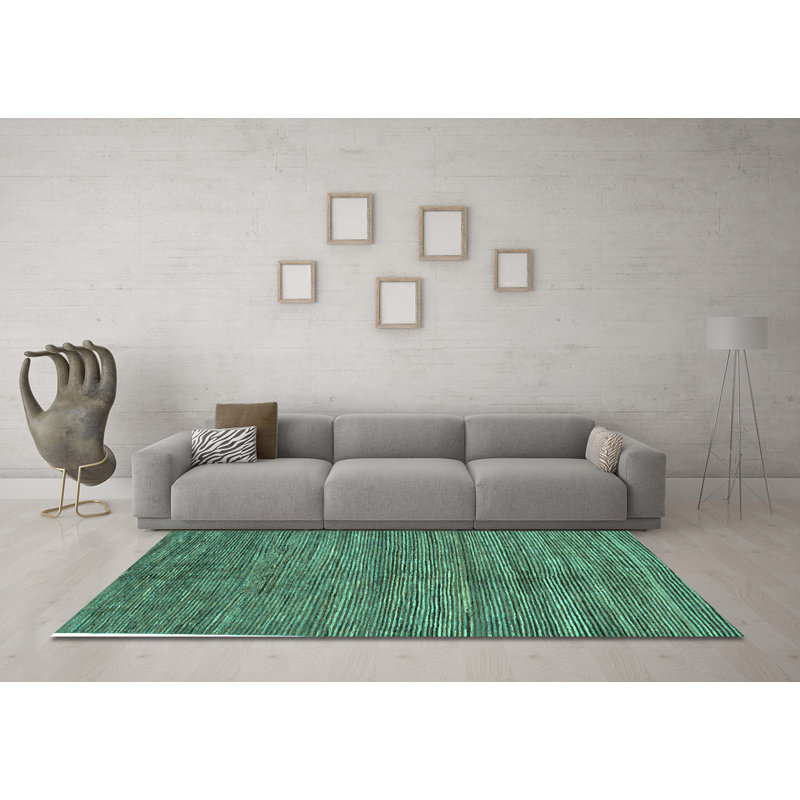 Latrica Washable Abstract Indoor Rug, Square 3'