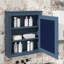 Armoire de rangement murale avec miroir et tablettes réglables, armoire de rangement au-dessus de la toilette 24 po x 27 po-741292514