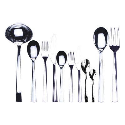 Elica Flatware Set - 99 Pieces - Stainless Steel