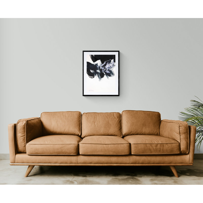 # 1 par Simona Gocan - Peinture, Papier avec cadre noir, H 31,25 po x l 25,25 po