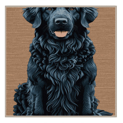 Washable Curly Coated Retriever Dogs Area Rug