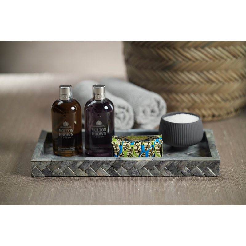 Wicker Tray, 1.25" H x 14.25" W x 7.25" D