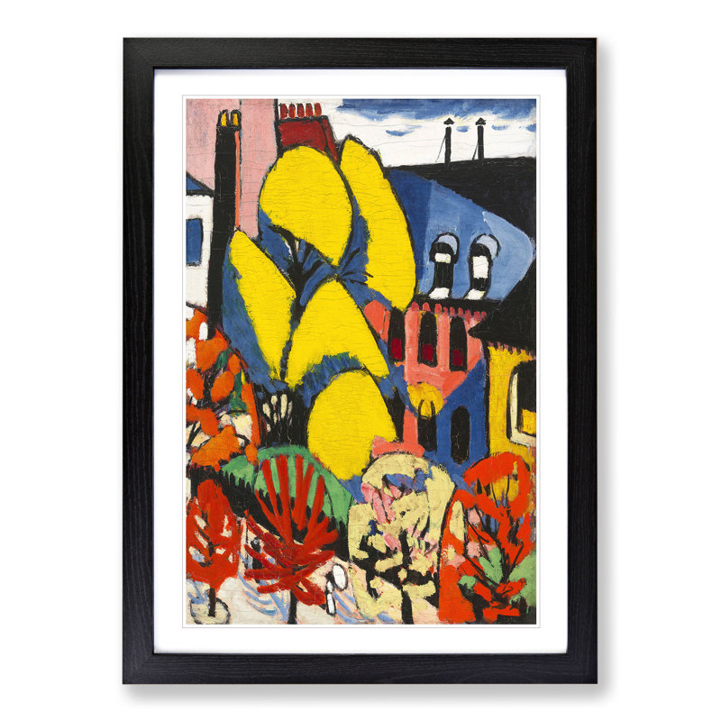 Trees by Henry Lyman Sayen - Picture Frame Painting, 36cm H x 27cm W x 2cm D, Black