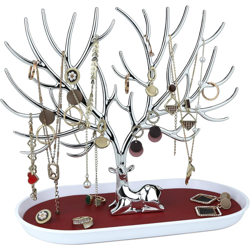 Jewellery Stand +, Silver