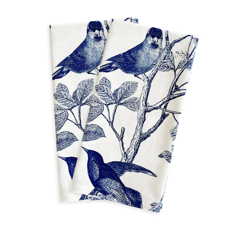 Arbor Dish Cloth Kitchen Towel, Blue/White