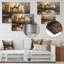  «Gray Black Rustic Castle By The Lake - Chateaus Wall Art Living Room-106120649-134423427