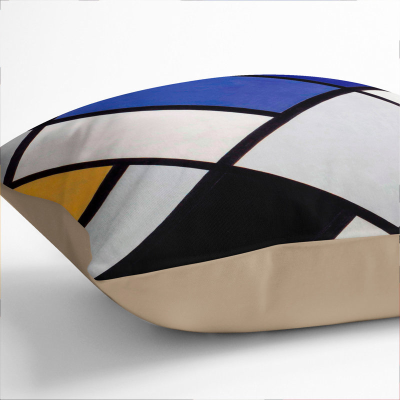 Composition Vol.3 Square Throw Cushion, 40cm H x 40cm W x 15cm D, Stone