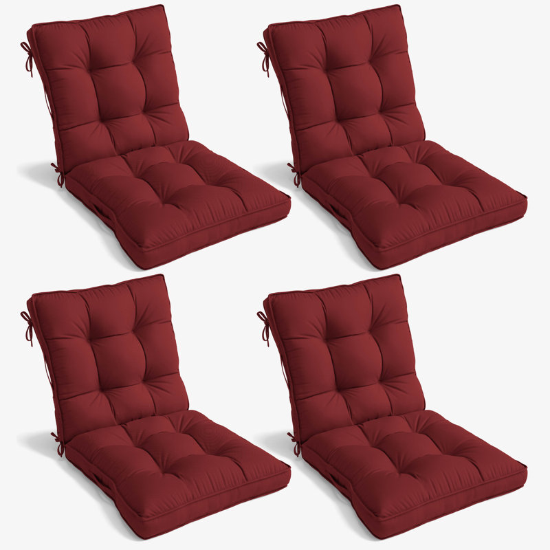 Outdoor/Indoor Seat / Back Cushion, Burgundy