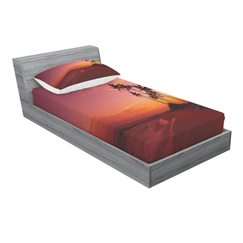 Microfiber Sheet Set, Twin Sheet Set with Fitted Sheet
