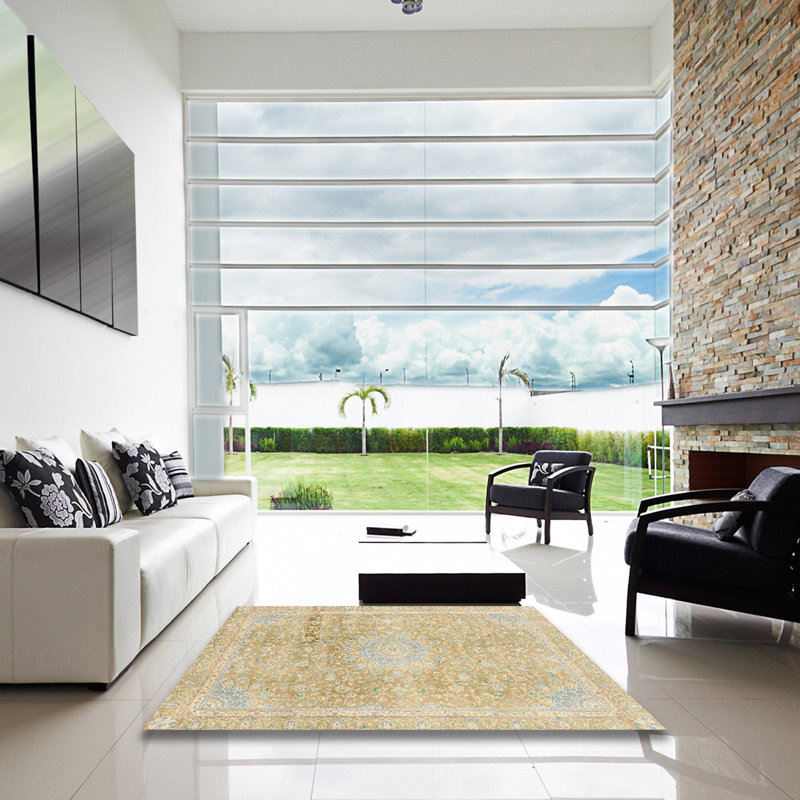 Abstract Indoor Rug, Square 8'