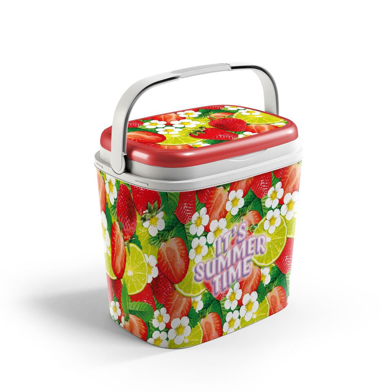 Campball Dakota Fields 28.53L Ice Chest in Strawberry And Lime