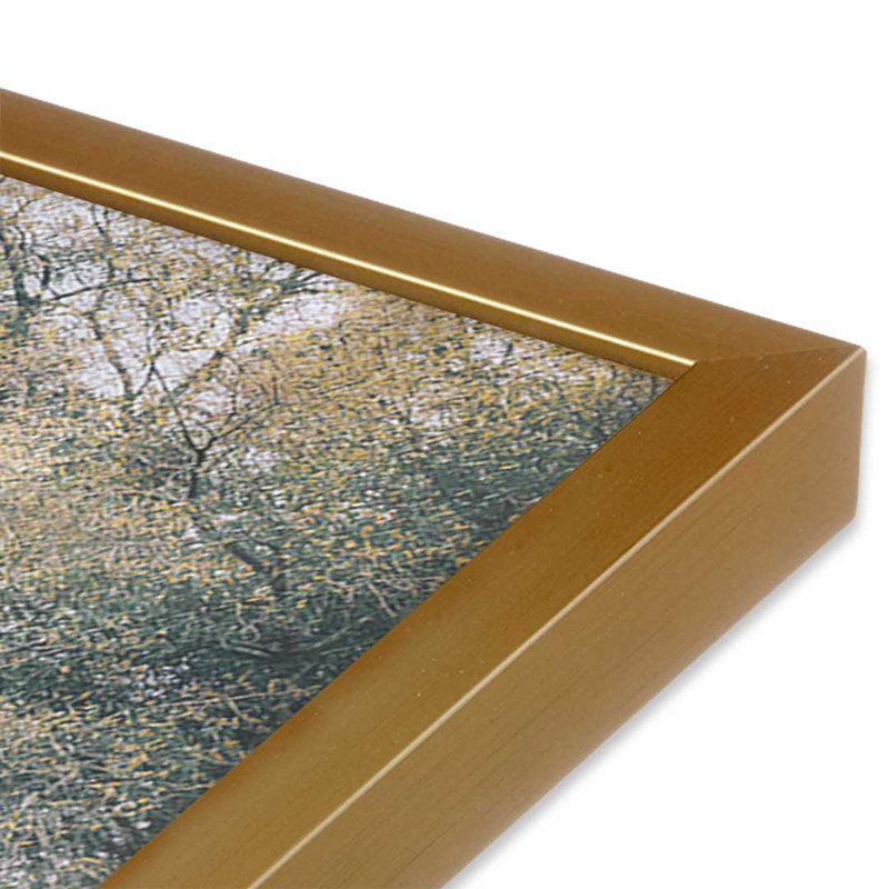 «Peanut Farm» par Nathan Larson, reproduction d'art, L 36 x H 24, Doré, Impression encadrée