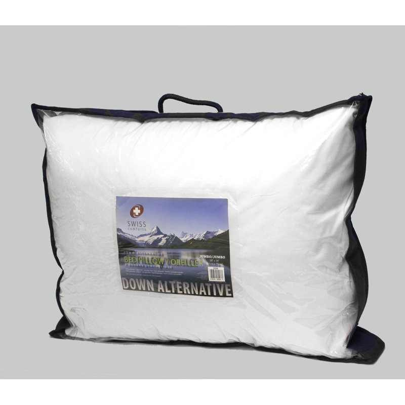 Oreiller moyen en microfibre et polyester, Grand