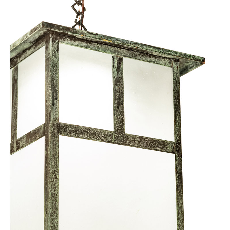 Luminaire suspendu carré à 1 lumière Gologan