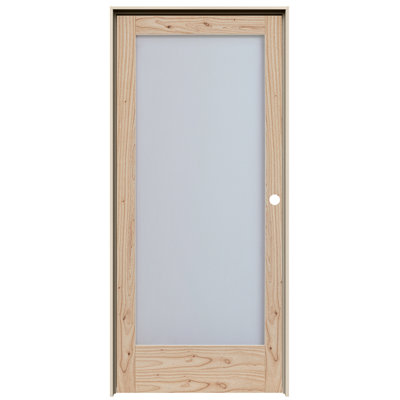 Porte intérieure pré-montée en cèdre blanc MODA 1-Lite
