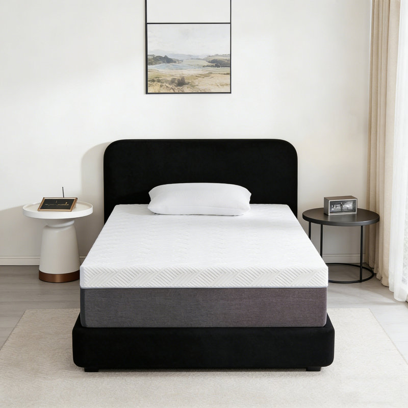 8 Inch Mattress No Fiberglass Gel Memory Foam Mattress, Medium Firm Support, Motion Isolation, Twin