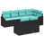 Structure noire / Coussin bleu est en rupture de stock