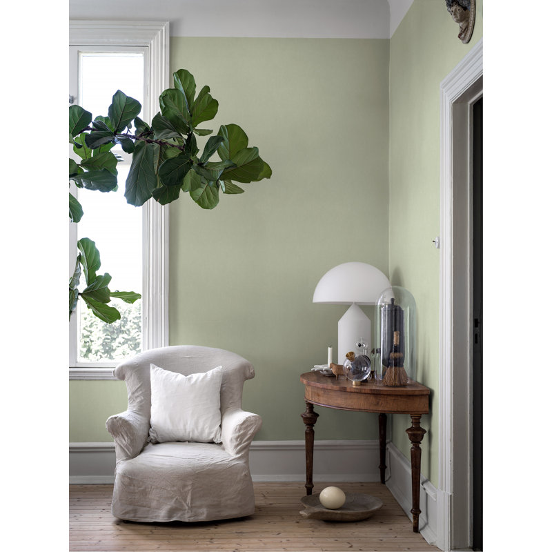 Boråstapeter Linen Wallpaper, Leaf Green