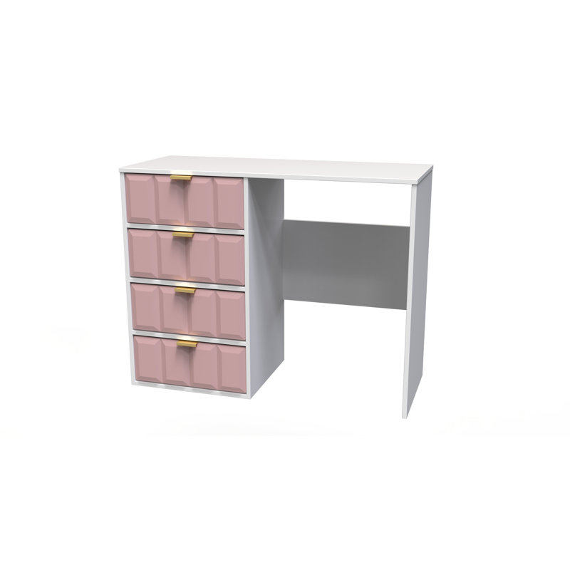Allem Dressing Table, Kobe Pink/White