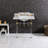 Kingston Brass Pemberton 30-Inch Carrara Marble Console Sink with Acrylic Legs (8-Inch, 3-Hole)-72887995