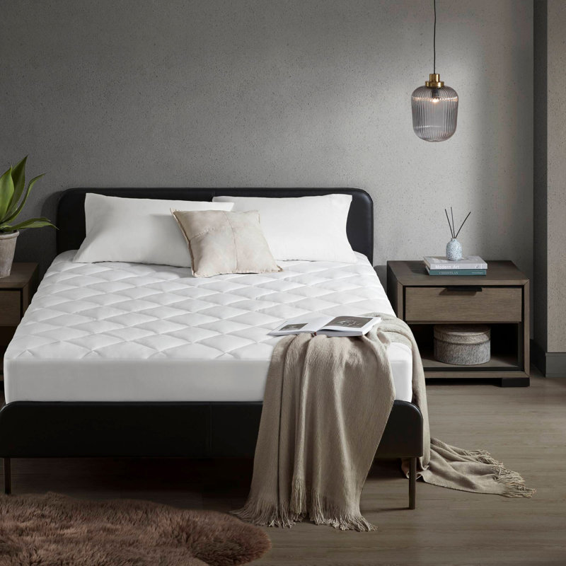 Surmatelas à poches profondes blanc, Grand lit