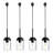 4501 4 - Light Matte Black Cylinder Pendant