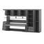 Lit escamotable simple avec armoire murale, armoire et bureau-119619753