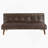 Convertible Sofa Bed With Comfortable Sinuous Spring Construction And Retro Wood Legs, Perfect For Modern And Stylish Living Spaces-444491441