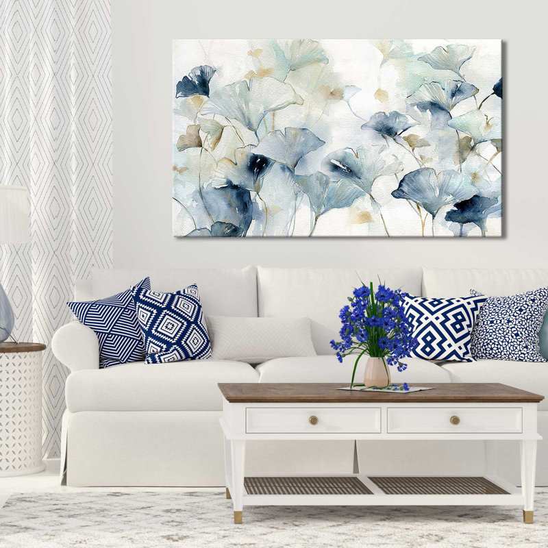 Glorious Ginkgo par Carol Robinson - Peinture, Toile tendue, H 18 po x l 30 po x P 1 po