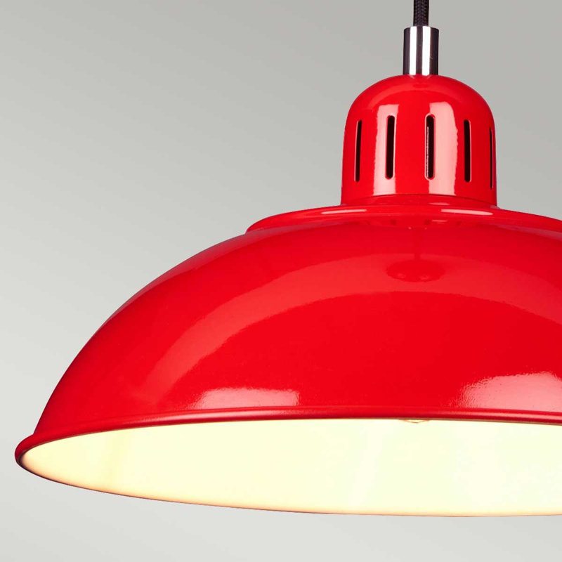 Rona 1 - Light Dome Pendant, Red