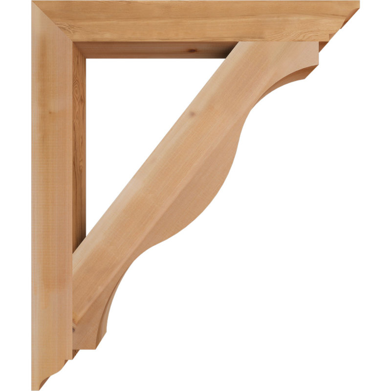 Support traditionnel Funston, Cèdre rouge de l'Ouest, Lisse, H 38 po x l 3,5 po x P 32 po