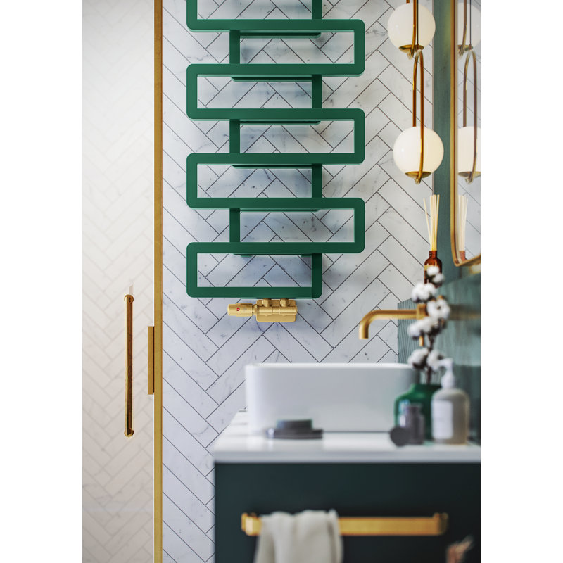 Heated Towel Rail, BOOKIE 1155/500, Green