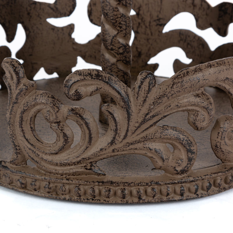 Paper Towel Holder in Acanthus Leaf Cast Metal