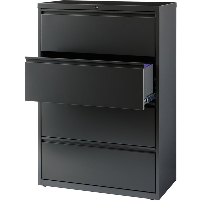 Classeur vertical 4 tiroirs Pabel, Gris anthracite