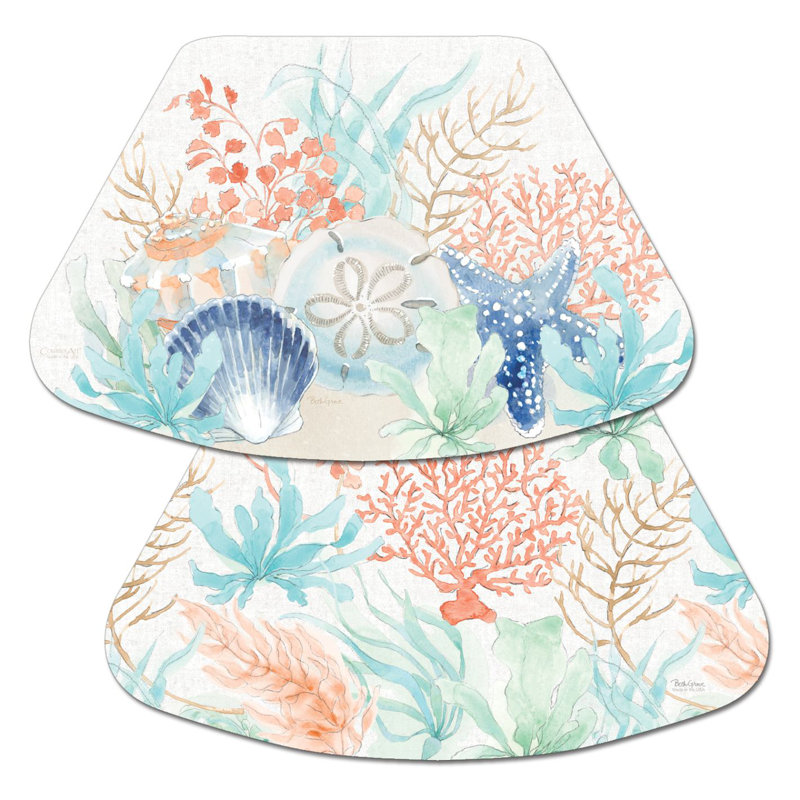 CounterArt Sea Life 4 Piece Reversible Placemats