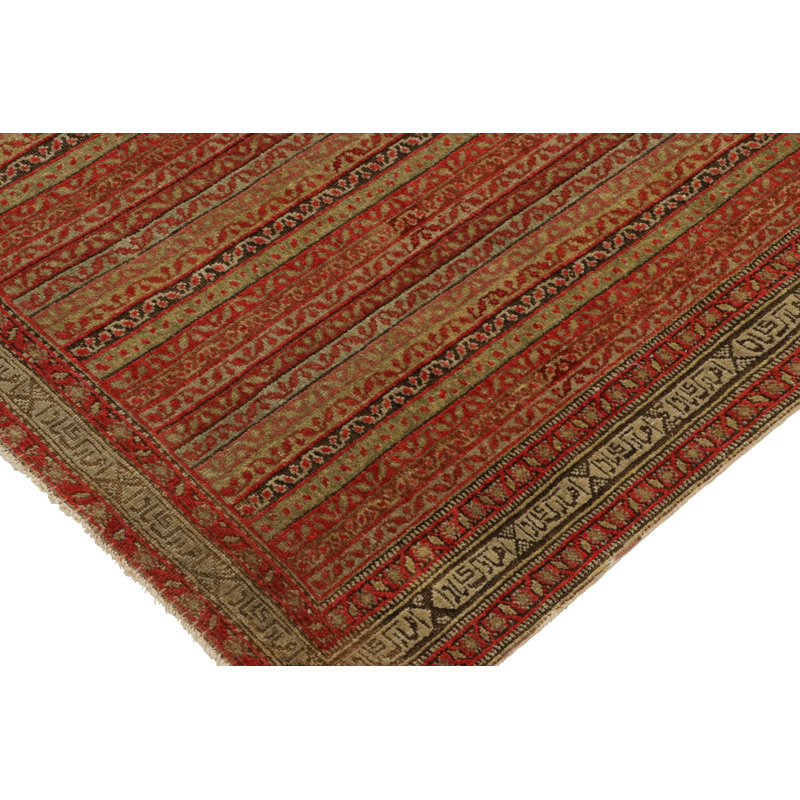 Antique One-of-a-Kind 4'5X6'2 Hand Knotted Area Rug