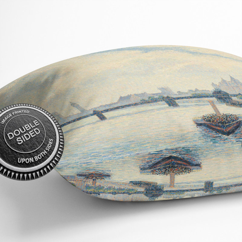 Charing Cross Bridge, London Square Throw Cushion, 55cm H x 55cm W x 20cm D