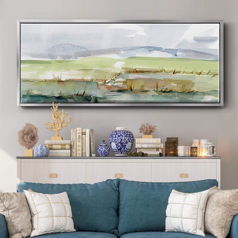 Pastel Inlet I - toile encadrée, H 8 po x l 20 po