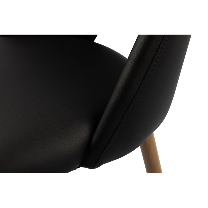 Chaise d'appoint rembourré, Noir, noir, noir, noir