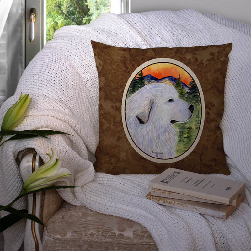 Coussin décoratif intérieur/extérieur great pyrenees